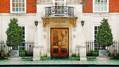 An image of the outside of The London Clinic's main hospital, based in Harley Street, London