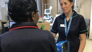 Nancy Huntley at work in The London Clinic