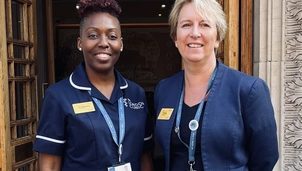 Prudencia Jennings pictured with Tonya Kloppers