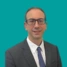 Headshot of consultant Robin Daniel Abeles, on a green background